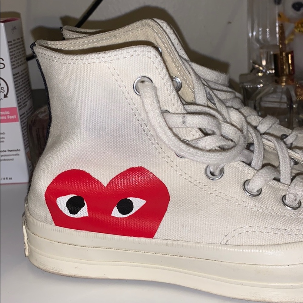 comme des garçons converse high tops